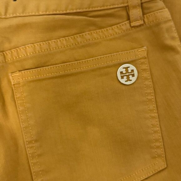 Tory Burch Super Skinny Jeans Mustard Yellow Size 28 US 6 - Picture 8 of 11